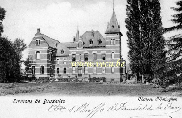 ancienne carte postale de Oetingen Château d'Oetinghen