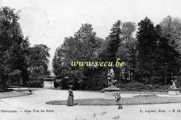 ancienne carte postale de Tervueren Une vue du Parc