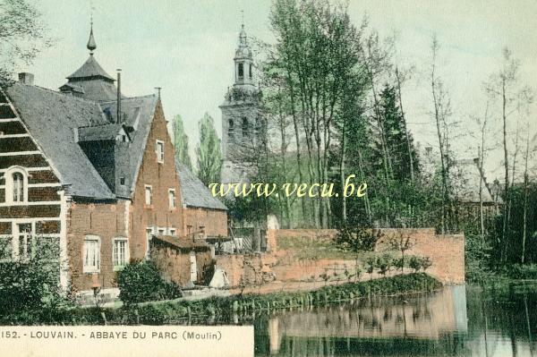 ancienne carte postale de Louvain Abbaye du parc (Moulin)