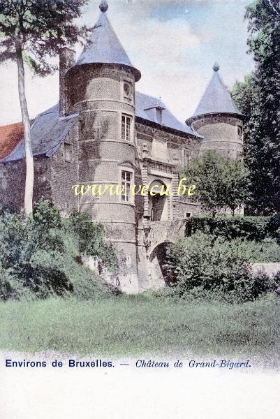 ancienne carte postale de Grand-Bigard Château de Grand-Bigard