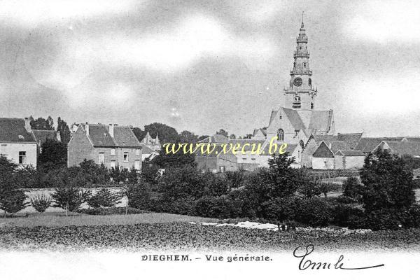 ancienne carte postale de Diegem Vue générale