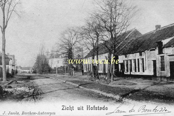 ancienne carte postale de Hofstade Une Vue de Hofstade