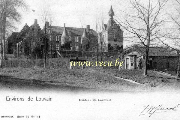 ancienne carte postale de Leefdael Château de Leefdael