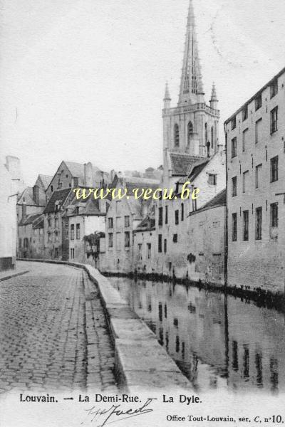 ancienne carte postale de Louvain La Demi-Rue - La Dyle.