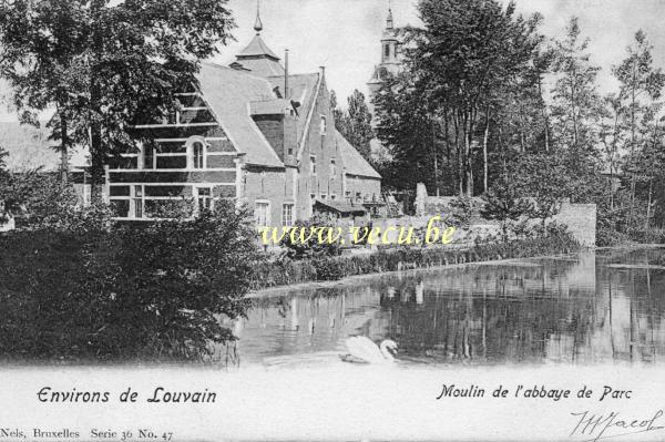 postkaart van Leuven De Abdijmolen