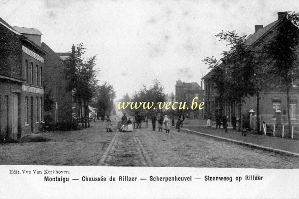 postkaart van Scherpenheuvel Steenweg op Rillaer