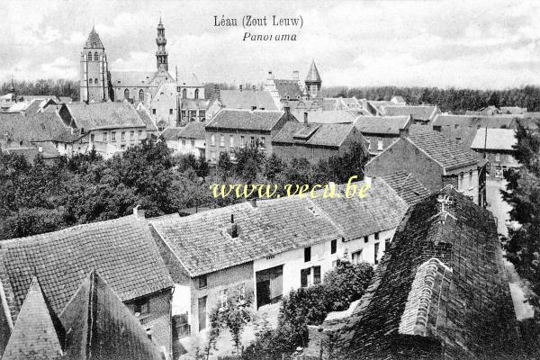 ancienne carte postale de Léau Panorama