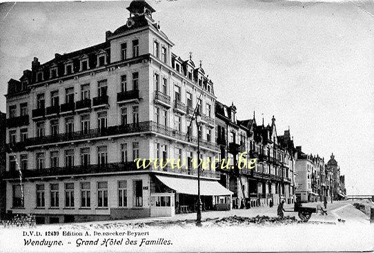 Cpa de Wenduyne Grand Hôtel des Familles