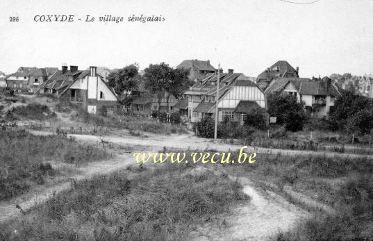 Cpa de Coxyde Le village sénégalais