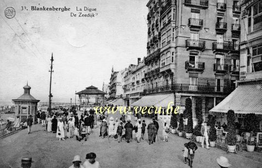 postkaart van Blankenberge De Zeedijk