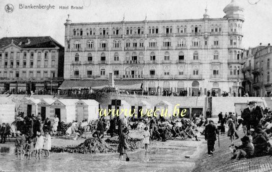 ancienne carte postale de Blankenberge Hôtel Bristol