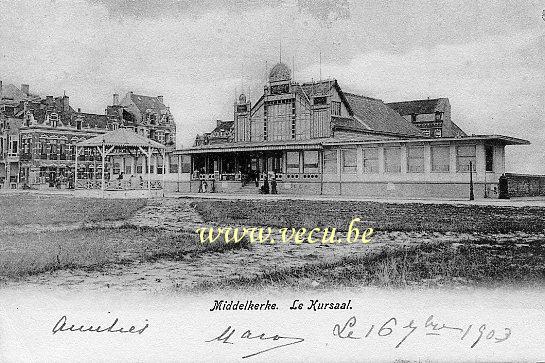 ancienne carte postale de Middelkerke Le Kursaal