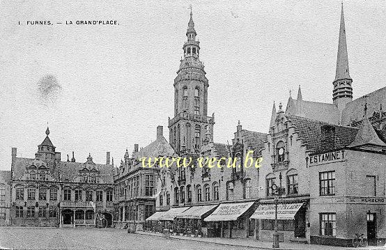 postkaart van Veurne La Grand'Place