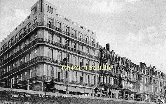ancienne carte postale de Heyst Le Grand Hôtel des Bains