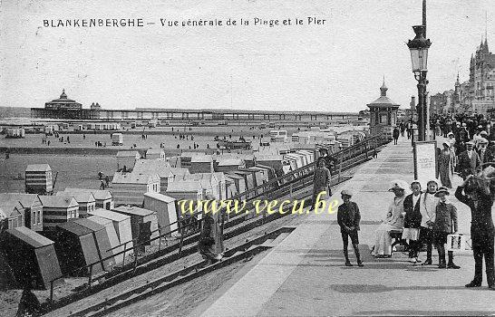 postkaart van Blankenberge Vue générale de la plage et le Pier