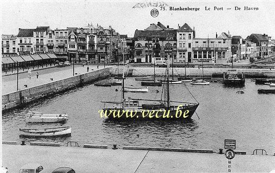 ancienne carte postale de Blankenberge Le Port