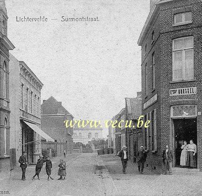ancienne carte postale de Lichtervelde Surmontstraat