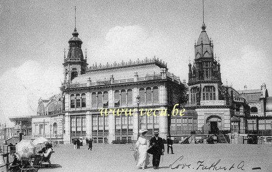 ancienne carte postale de Ostende Le Kursal