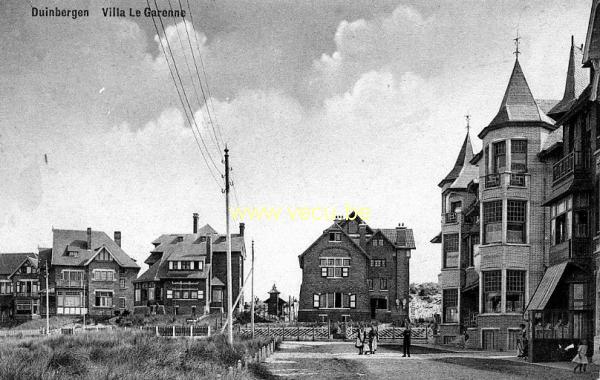 ancienne carte postale de Duinbergen Villa le Garenne