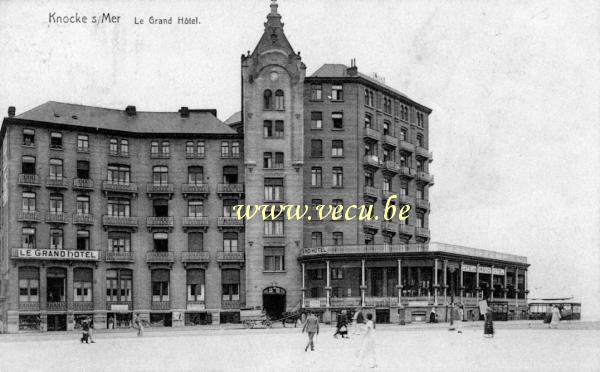 ancienne carte postale de Knokke Le Grand Hôtel