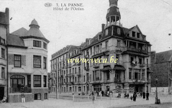 ancienne carte postale de La Panne Hôtel de l'océan