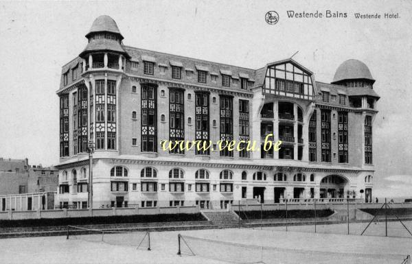 ancienne carte postale de Westende Westende Hotel