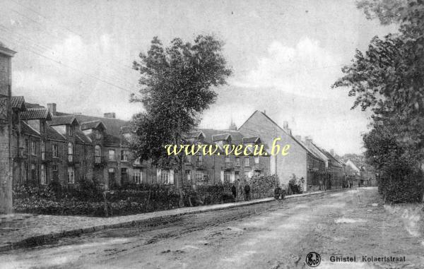 ancienne carte postale de Gistel Kolaertstraat