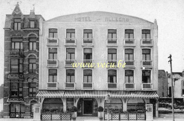 ancienne carte postale de Knokke Hotel Allegro Avenue Van Bunnen