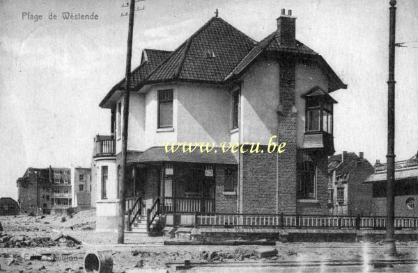 postkaart van Westende Plage de Westende - Villa