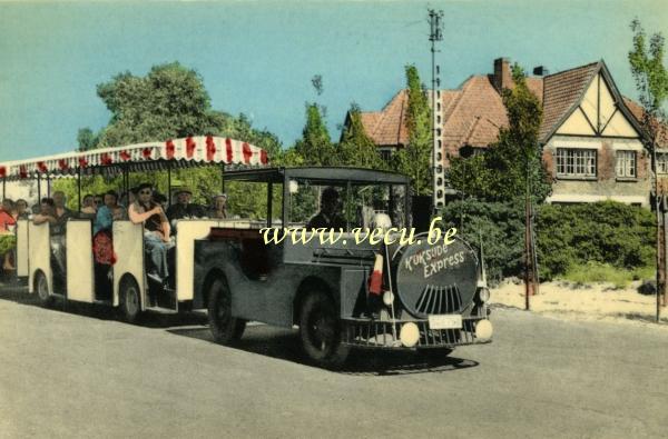 ancienne carte postale de Coxyde Koksijde express