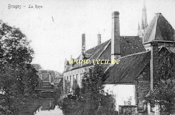 ancienne carte postale de Bruges La Reye