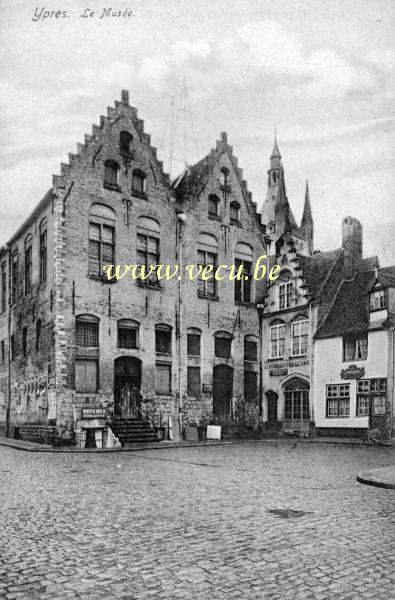 ancienne carte postale de Ypres Le musée