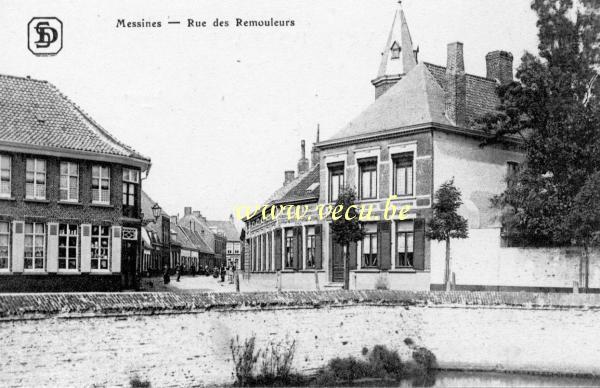 ancienne carte postale de Messines Rue des Remouleurs