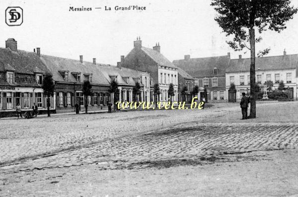 ancienne carte postale de Messines La Grand Place