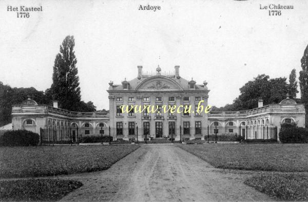 ancienne carte postale de Ardoye Le château 1776