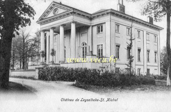 ancienne carte postale de Saint-Michel Château de Leyselbeke