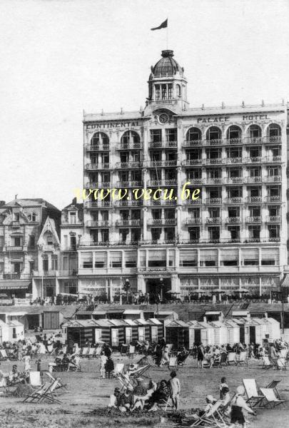 ancienne carte postale de Blankenberge Hotel Continental Palace