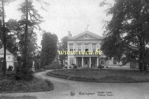 ancienne carte postale de Waregem Château Casier