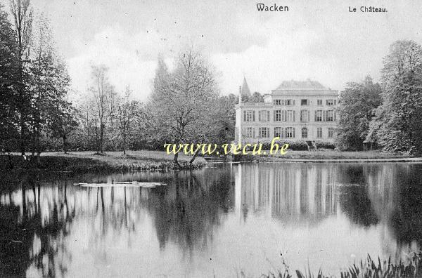 ancienne carte postale de Dentergem Wakken - Wacken - Le château