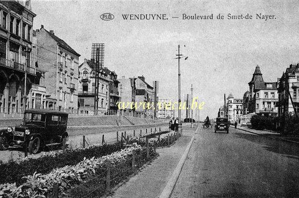 ancienne carte postale de Wenduyne Boulevard de Smet de Nayer