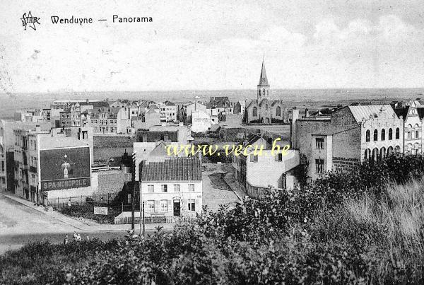 ancienne carte postale de Wenduyne Panorama