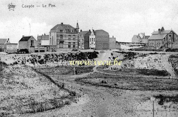 ancienne carte postale de Coxyde Le Pire
