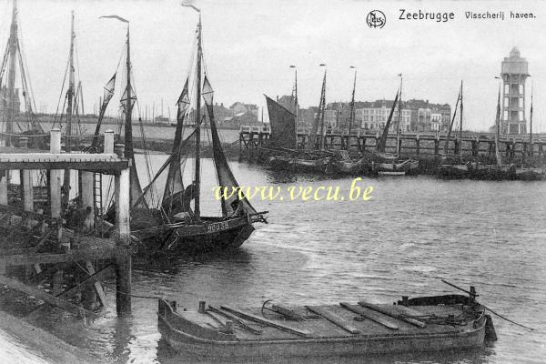 ancienne carte postale de Zeebruges Port de pêche