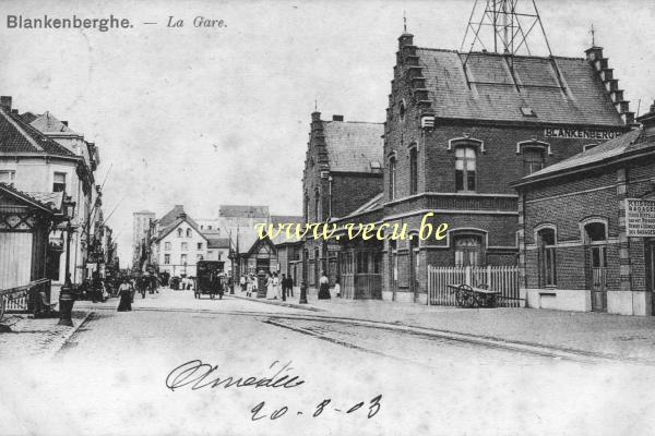 postkaart van Blankenberge La Gare