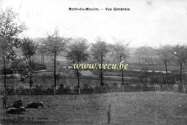 ancienne carte postale de Poperinge Mont-du-Moulin - Vue générale