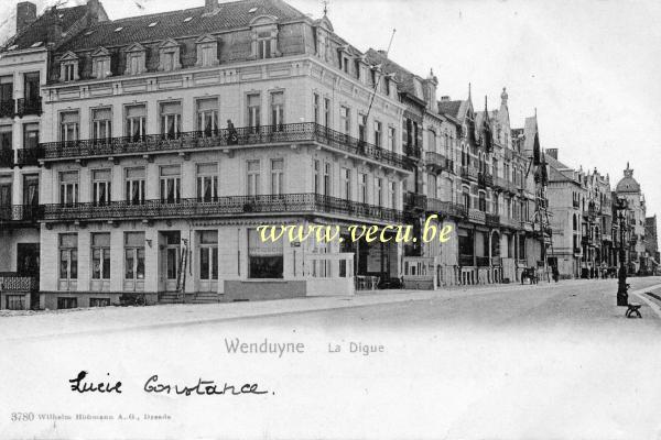 ancienne carte postale de Wenduyne La Digue