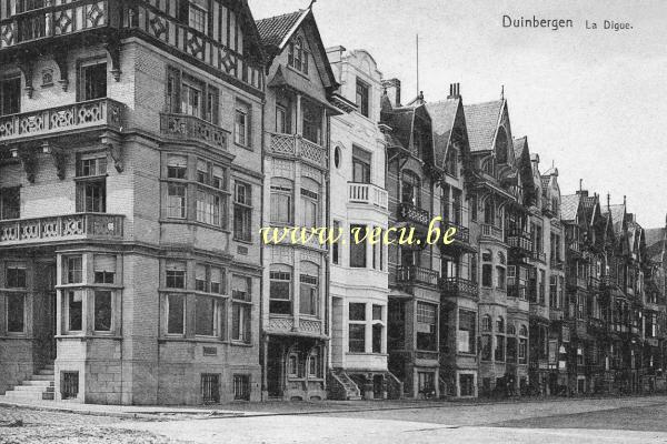 ancienne carte postale de Duinbergen La Digue