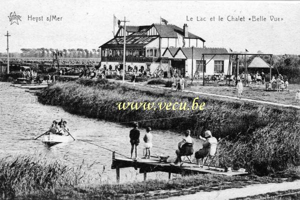 ancienne carte postale de Heyst Le Lac et le Chalet 