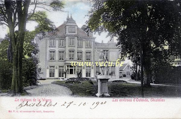 postkaart van Gistel Le château de la Waere