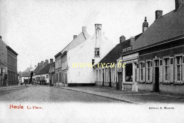 ancienne carte postale de Heule La Place